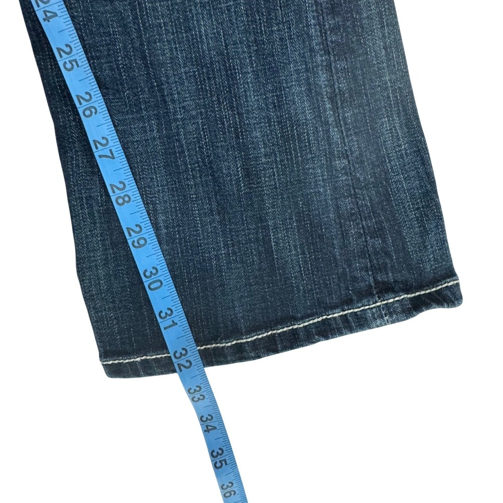 BKE Mya Jeans Womens 28 Bootcut Y2K Embellished Flap Pocket Dark Wash Denim - Picture 9 of 10